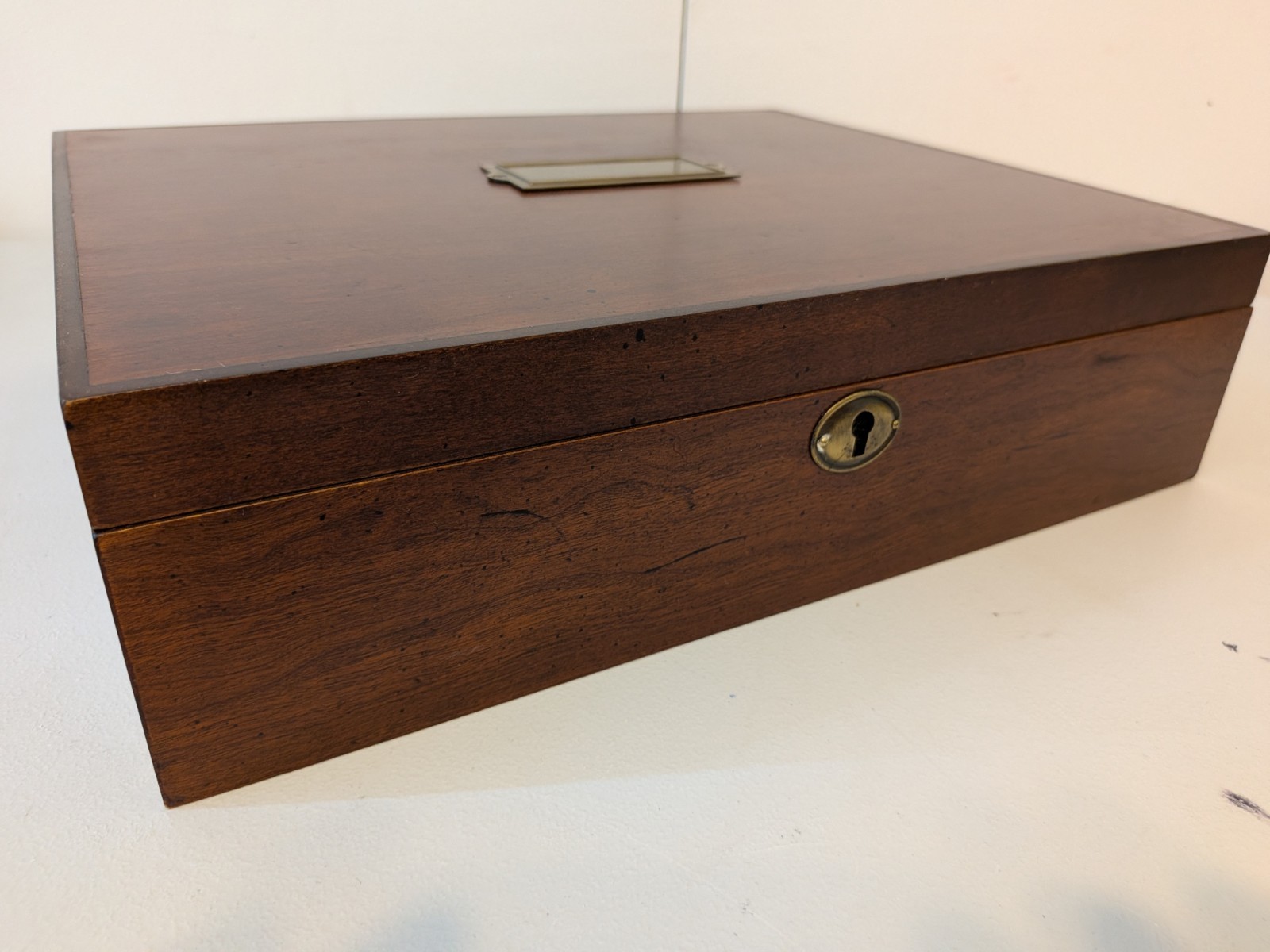 Vintage The Bombay Company Mahogany Wood Letter Velvet Liner Box Desk Organizer Vintage The Bombay Company Mahogany Wood Letter Velvet Liner Box Desk Organizer