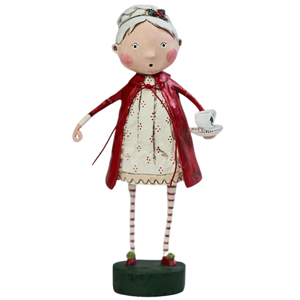 LORI MITCHELL ~ Rosy Cozy Mrs Claus ~ Folk Art Christmas Figure