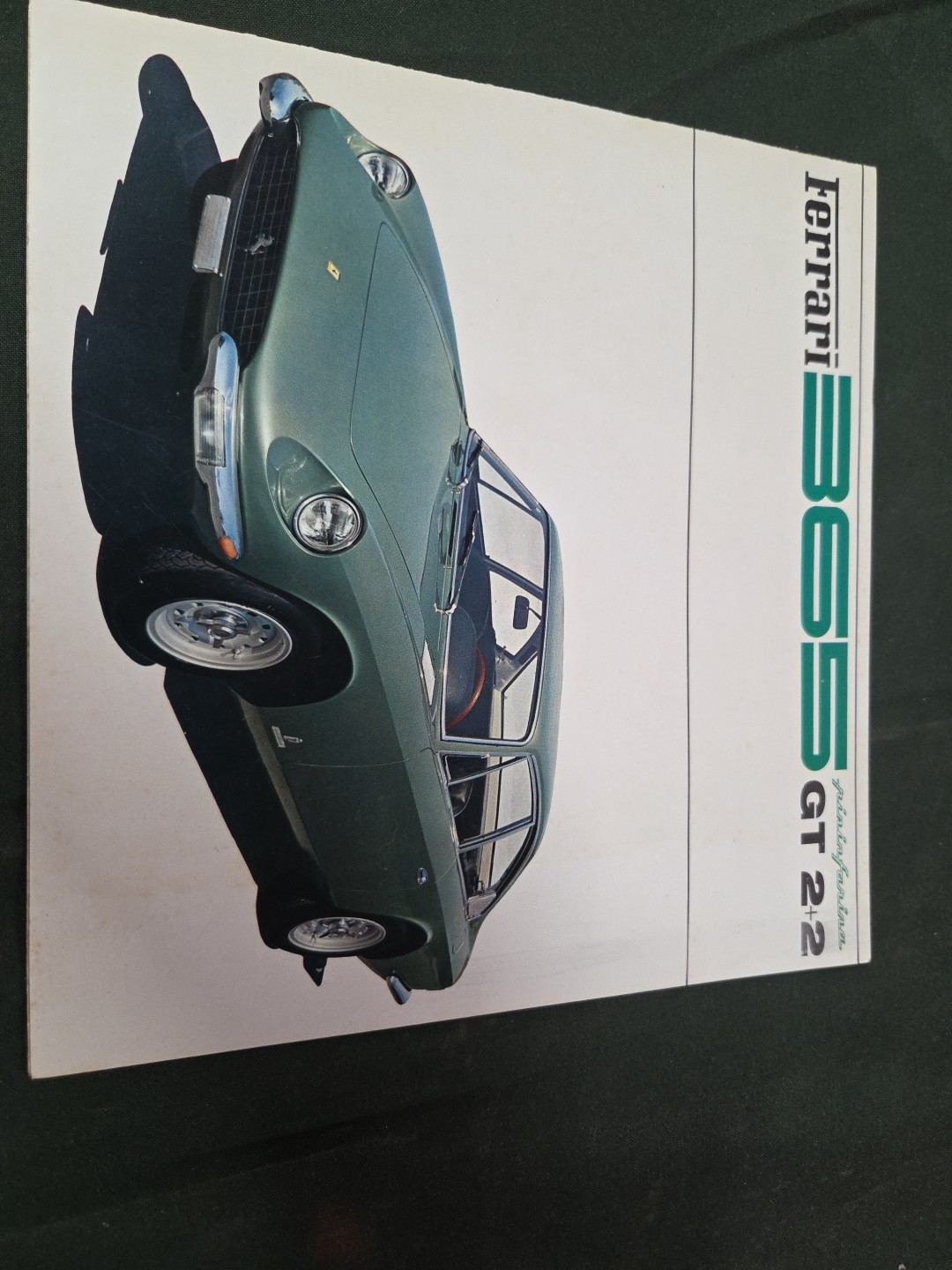 Ferrari Sales Brochure 1968 Pininfarina 365 GT 2+2 -Vintage 4 Panel Pull Out Ad