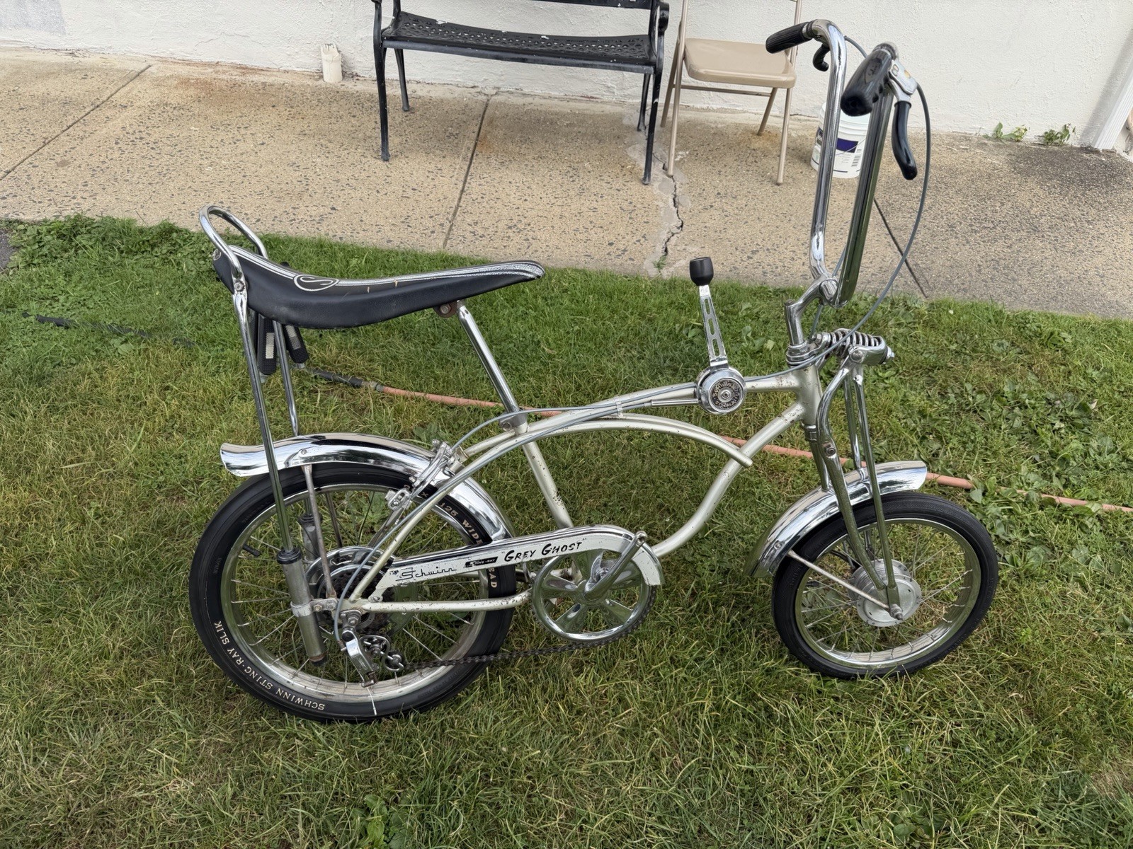 Rare 1971 Schwinn Krate Grey Ghost Survival With Owners Manual And Receipt