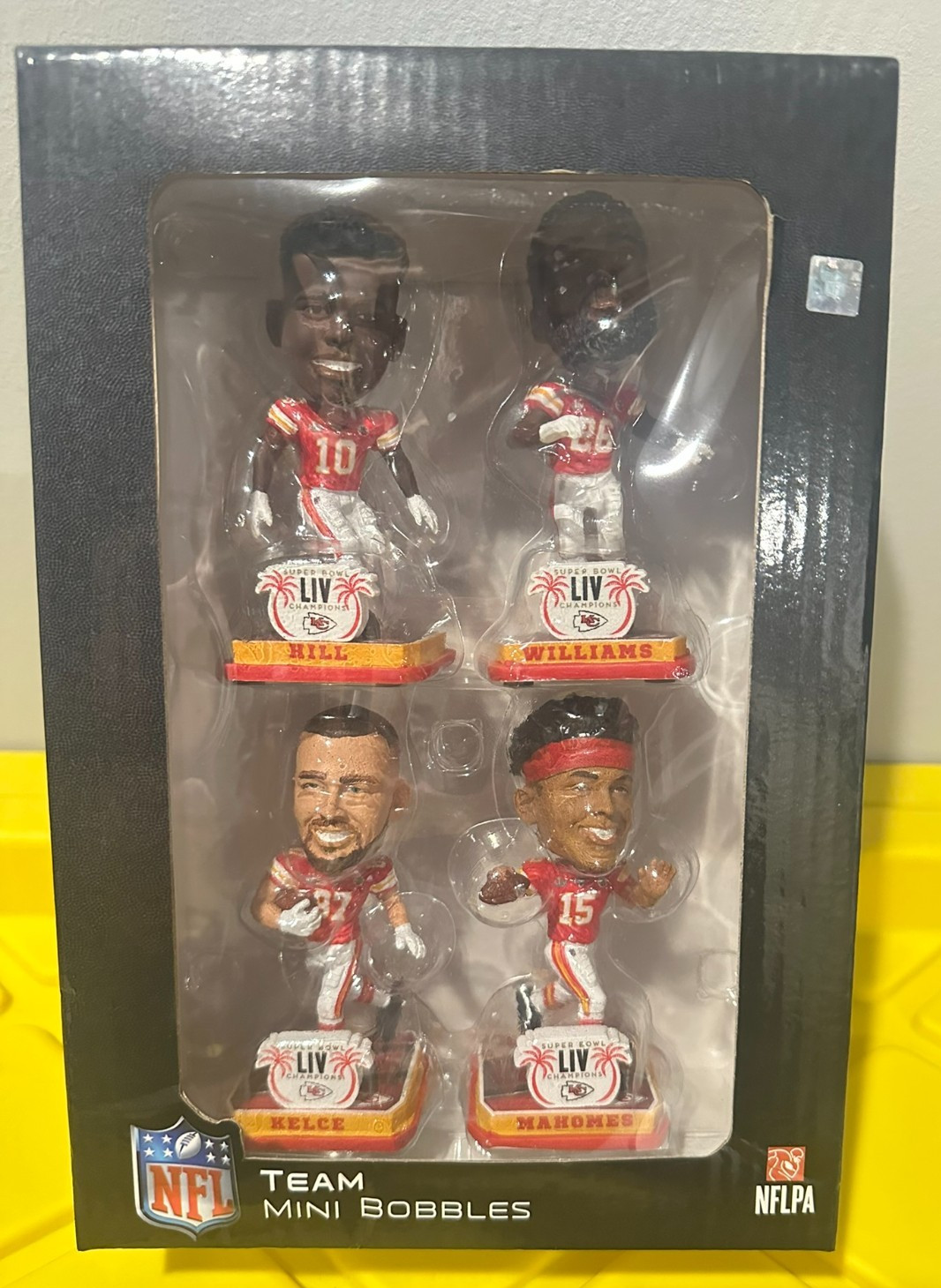 Kansas City Chiefs Super Bowl LIV Champions Mini Bobblehead Set Patrick Mahomes
