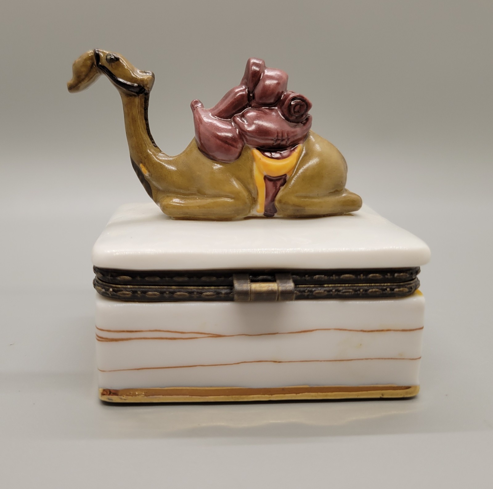 1998 Prince Of Egypt Movie Gamalu Porcelain Camel At Rest Trinket Box NIB 1998 Prince Of Egypt Movie Gamalu Porcelain Camel At Rest Trinket Box NIB