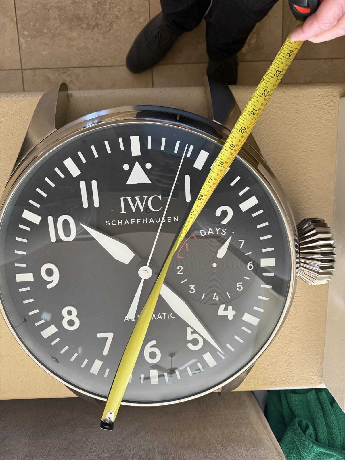 IWC Schaffhausen Big Pilot Wall Clock