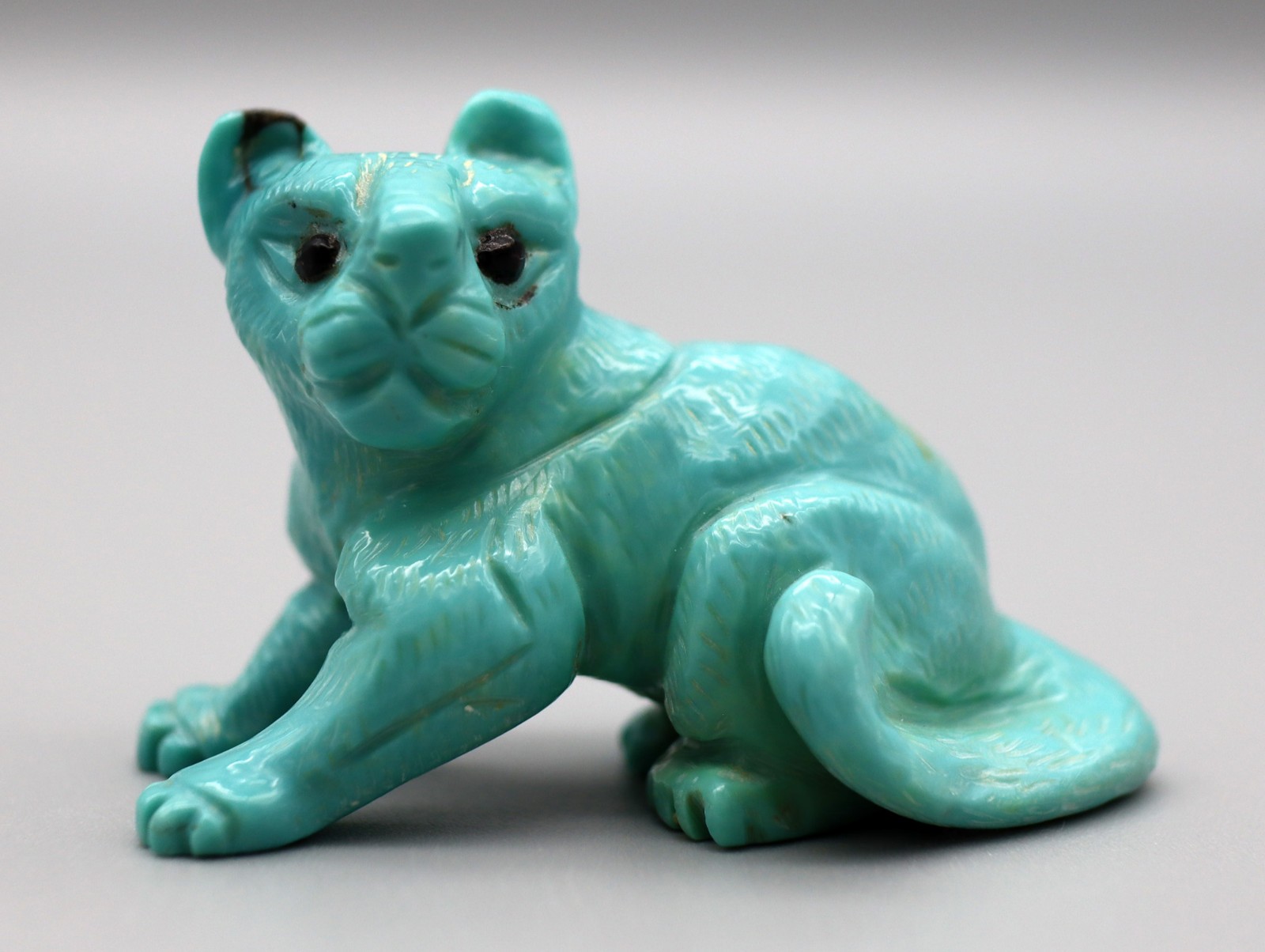 Dan Quam (d) Turquoise Zuni Mountain Lion Fetish Dan Quam (d) Turquoise Zuni Mountain Lion Fetish