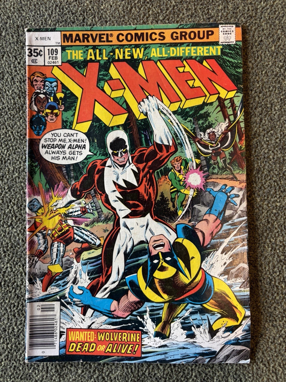 X-Men #109; Feb ‘78 Highly Prized Marvel Comic Book. Good Condition.