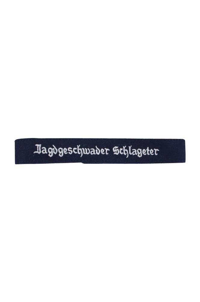 WWII Luftwaffe Jagdgeschwader Schlageter EM cuff title