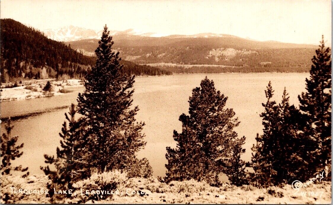RPPC Postcard; Turquoise Lake, Leadville CO Lake County Unposted PC106