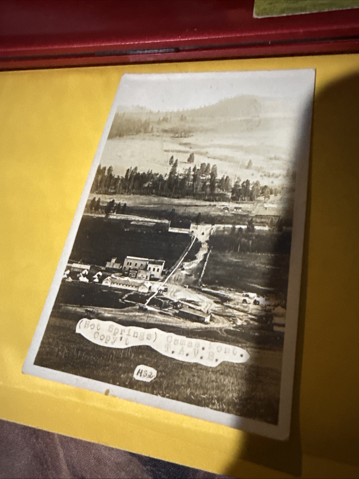 RPPC Hot Springs Camas, Montana Postcard