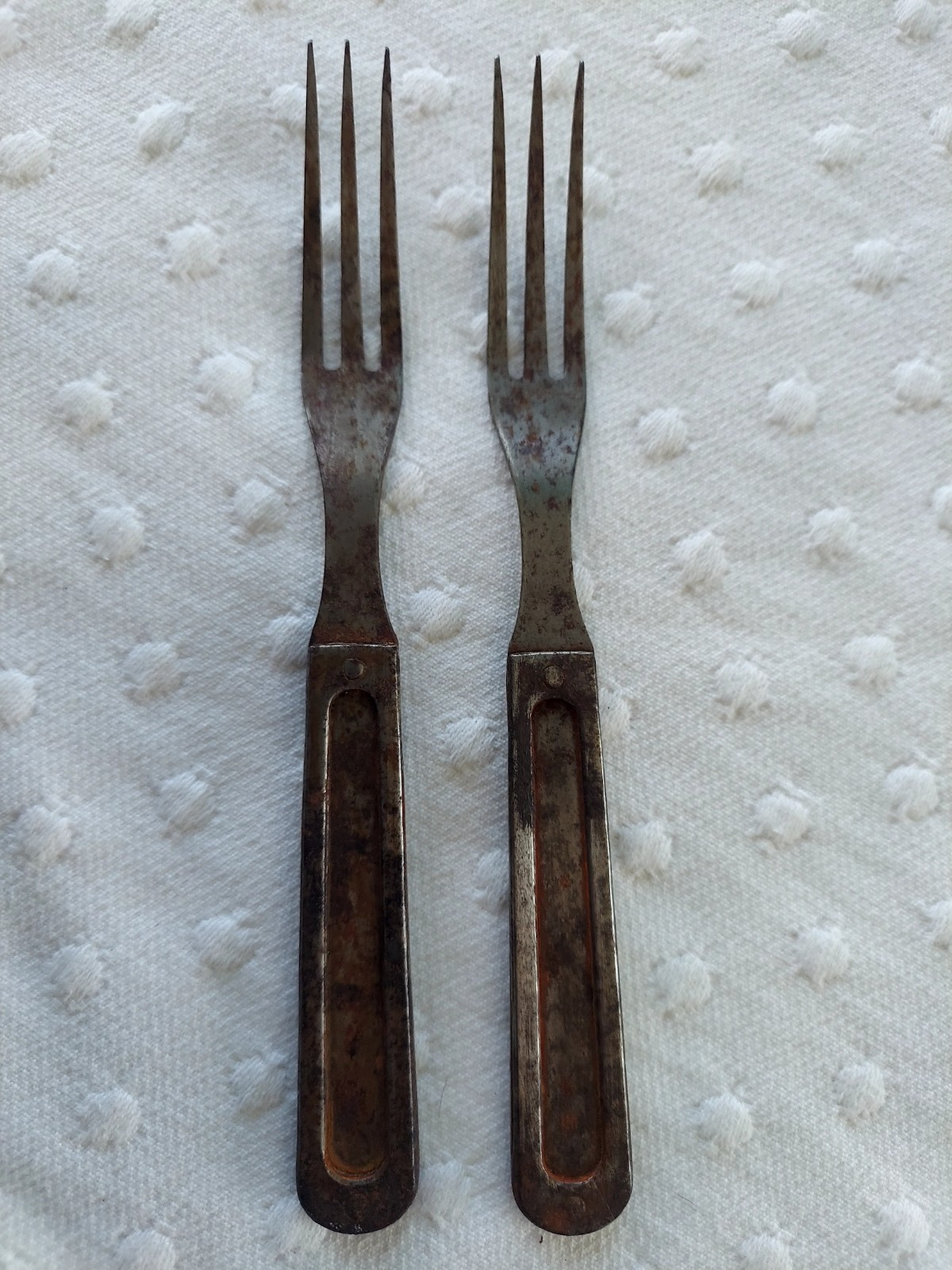 Antique US Army Spanish-American War Era 3 Prong Mess Forks