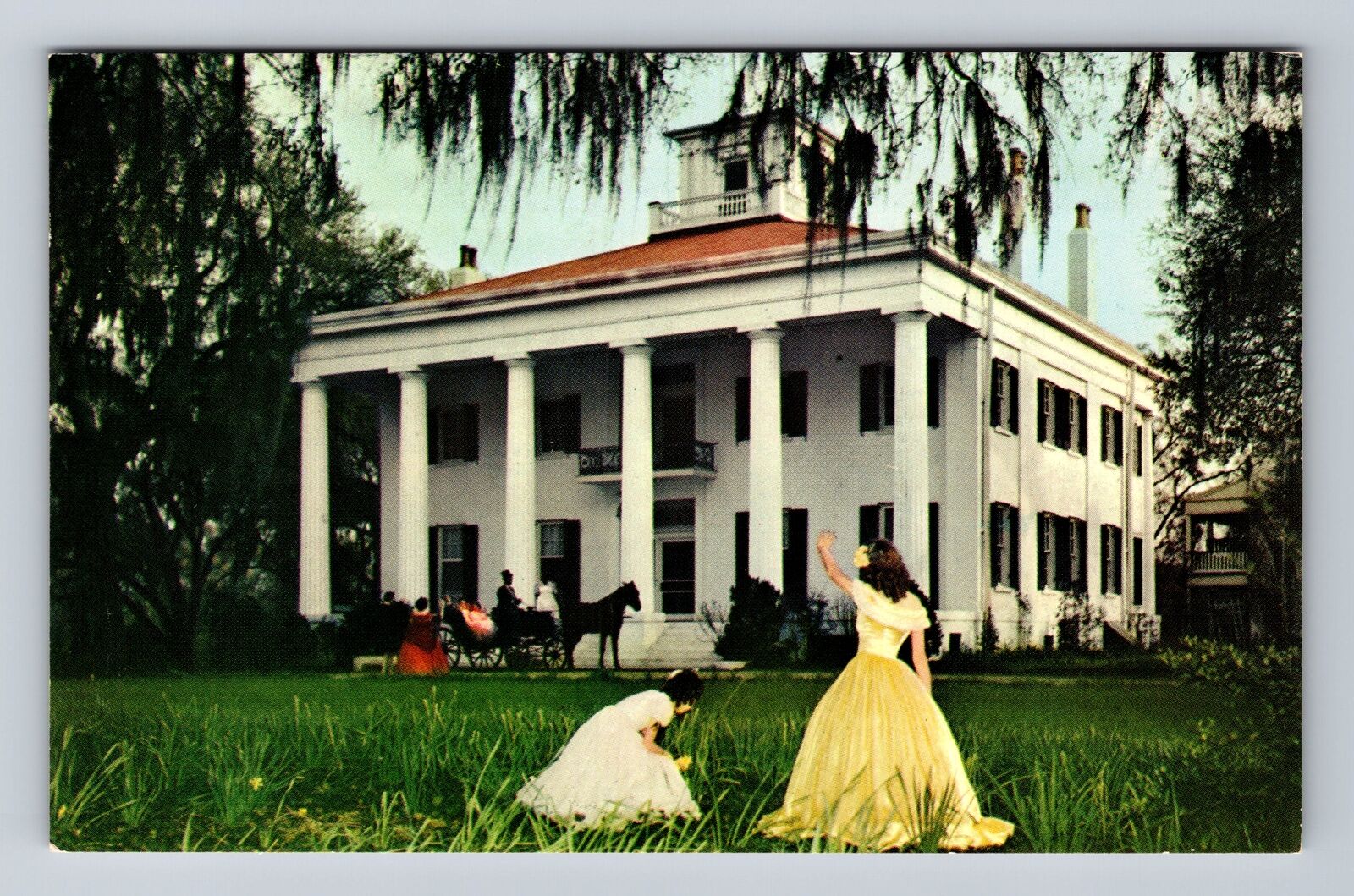 Natchez MS-Mississippi, D'Evereaux, Antique, Vintage Postcard