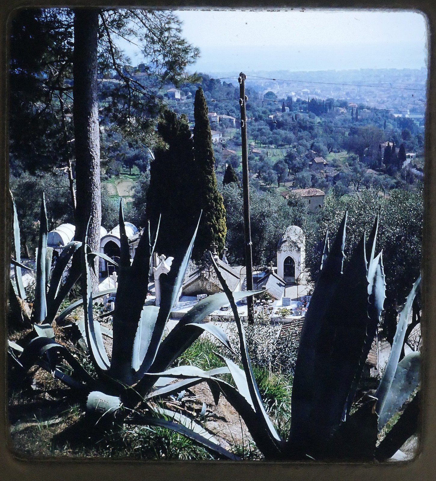 Cascade de Gairaut Nice France - 1952 Stereo Realist slide #2614