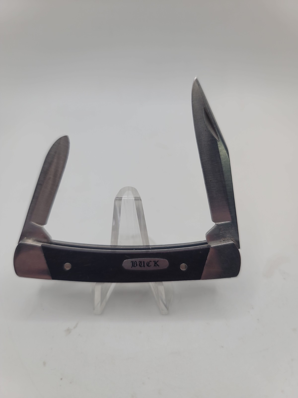 VINTAGE BUCK 705 PONY FOLDING 2 BLADE KNIFE USA 72-86 SCRIPT PRE DATE CODE