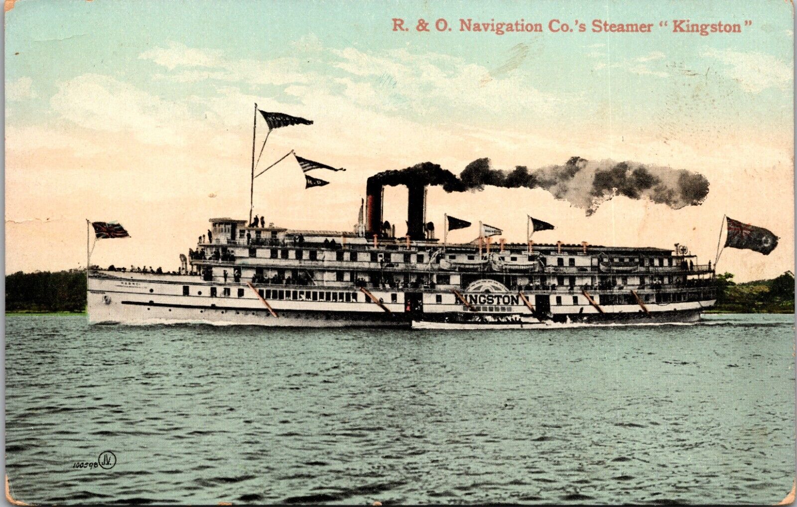 Steamer Kingston - NY Unposted DB Postcard