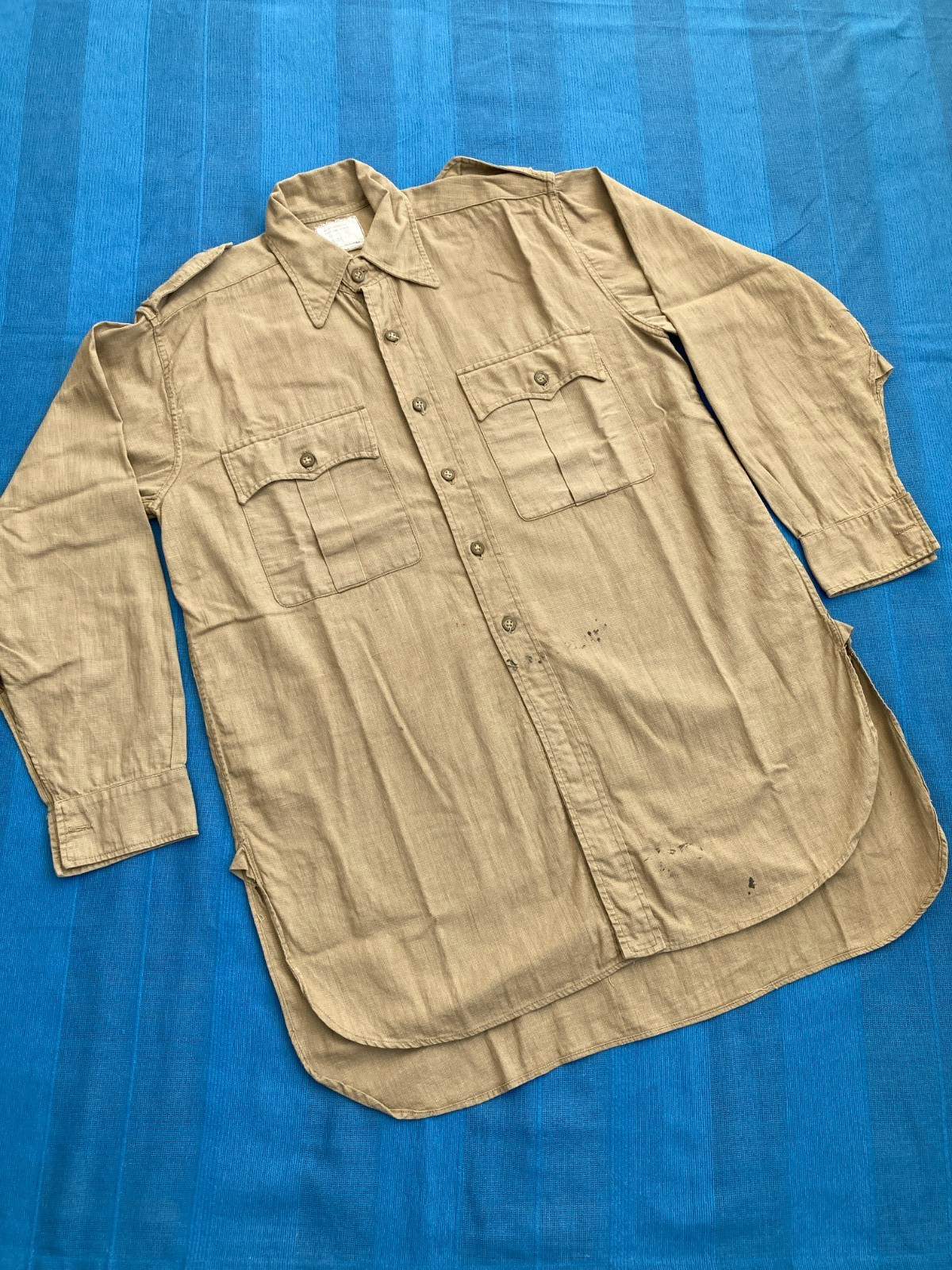 WW2 Era Royal Marines KD Aertex Bush Shirt - Large Size 15
