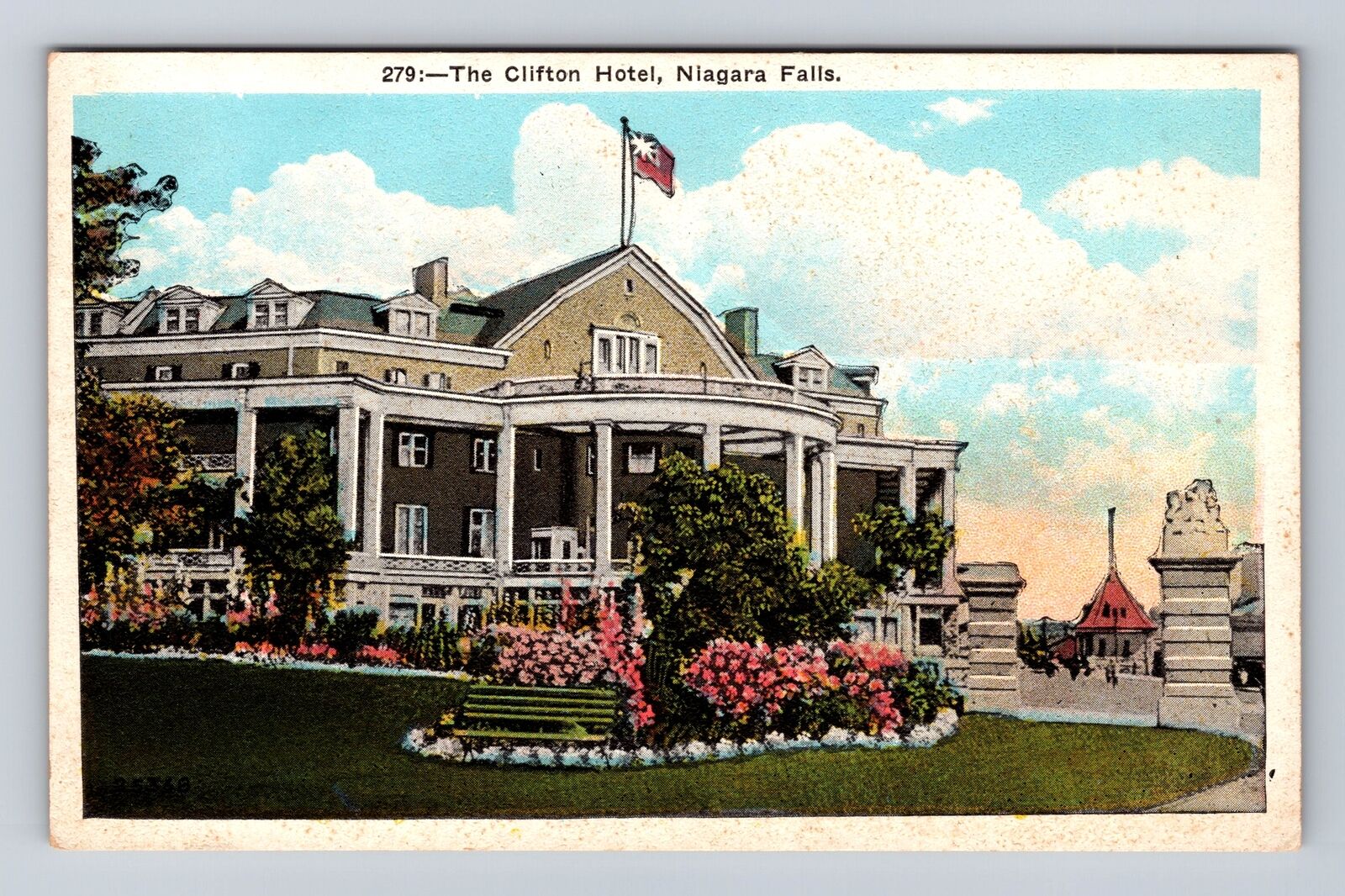 Niagara Falls NY-New York, The Clifton Hotel, Advertising, Vintage Postcard