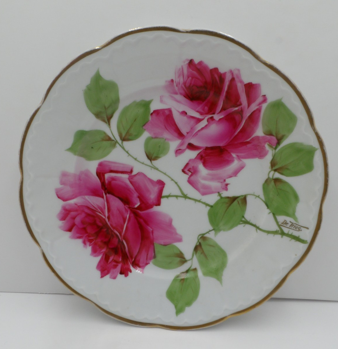 Antique Collectible Imperial PSL Princess Austria Plate H/Painted 9 1/2\
