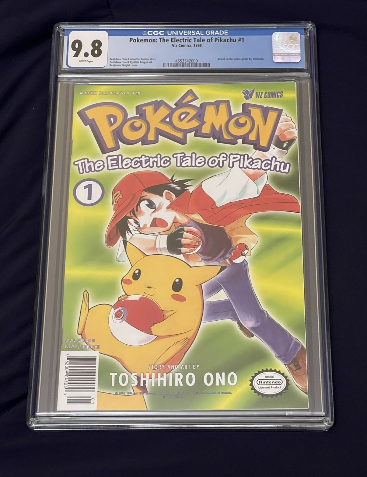 Pokémon: The Electric Tale Of Pikachu #1 CGC 9.8 (1998) 1st Printing Pokemon Viz Pokémon: The Electric Tale Of Pikachu #1 CGC 9.8 (1998) 1st Printing Pokemon Viz