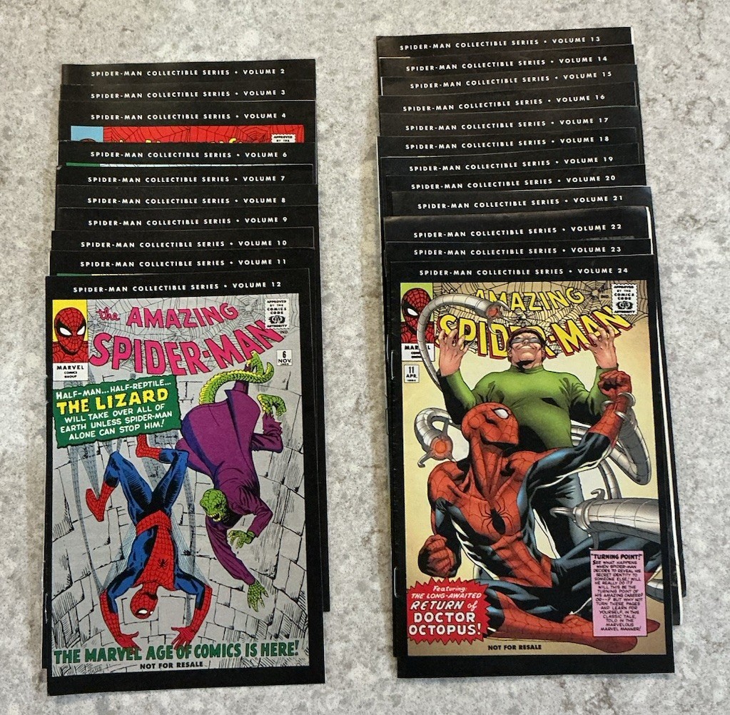 VTG Marvel Comics Amazing Spider-Man Collectible Series Vol. 1-24 Missing 1&5 VTG Marvel Comics Amazing Spider-Man Collectible Series Vol. 1-24 Missing 1&5