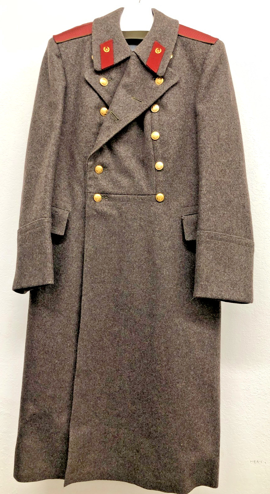 Soviet Army Wool Army Overcoat Trench Coat Unknown Size USSR Soviet Army Wool Army Overcoat Trench Coat Unknown Size USSR