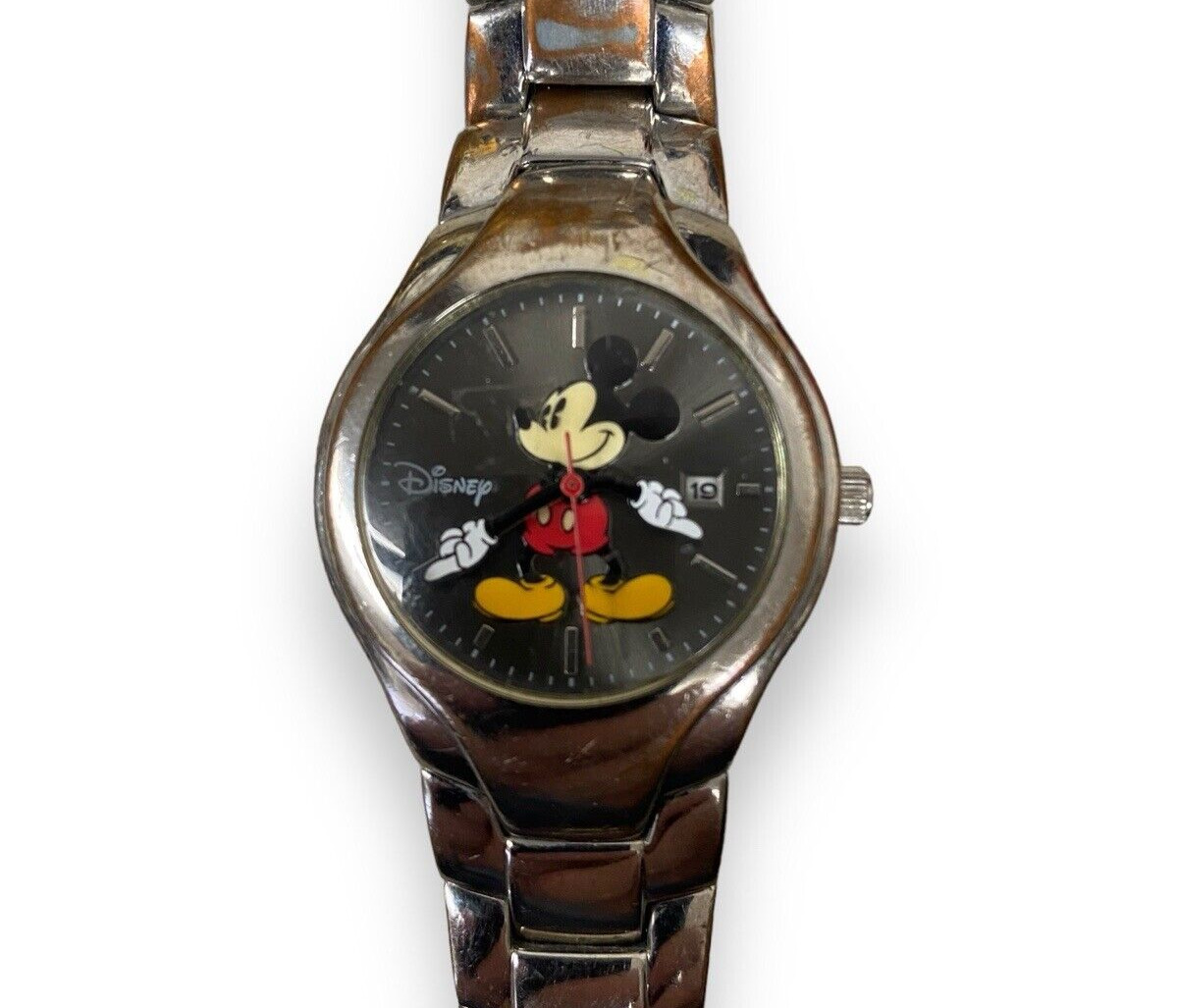 Disney Mickey Mouse Watch MC0346 SII Marketing MICKEY MOUSE HANDS - New Battery