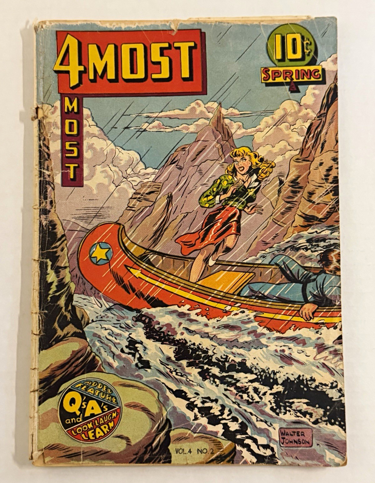 4Most Vol. 4 #2 (1945) #14 Golden Age Novelty Press Walter Johnson Cover FR 4Most Vol. 4 #2 (1945) #14 Golden Age Novelty Press Walter Johnson Cover FR