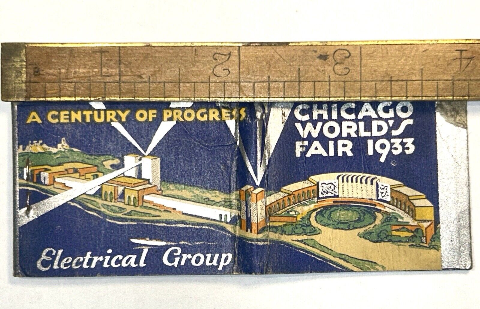 RARE Chicago Worlds Fair Electricity Wizard Building Electrical Building 1933