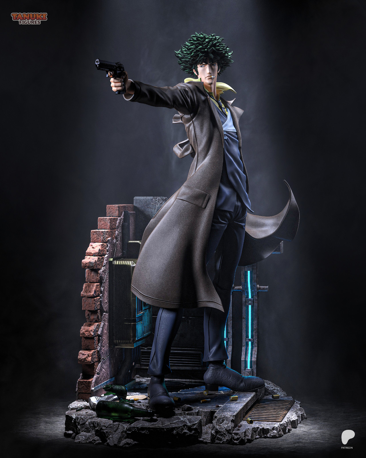 Spike - Cowboy Bebop 1/6 Scale Figure Statue Unpainted Resin Unassembled