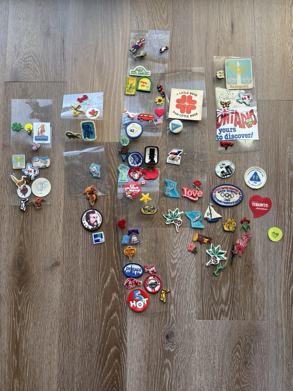 VTG Lot of Patches Stickers Pins C&P Telephone Pioneers Represents Many States VTG Lot of Patches Stickers Pins C&P Telephone Pioneers Represents Many States