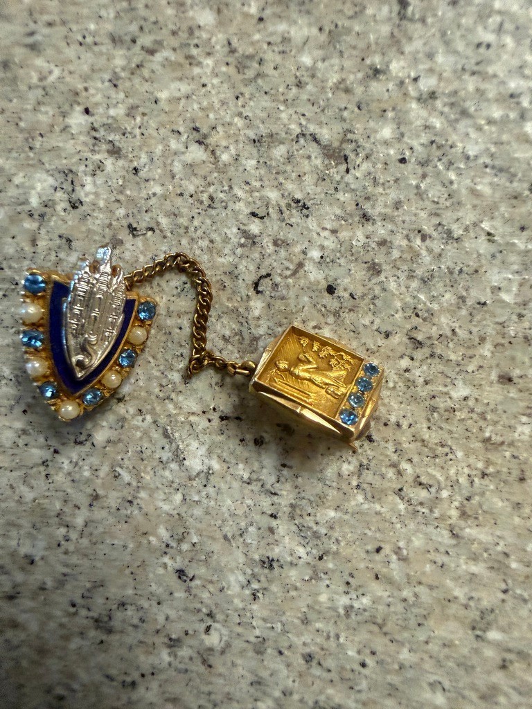 VINTAGE LDS /Mormon Temple Seminary Graduation Pin 1/10th 12K Gold. VINTAGE LDS /Mormon Temple Seminary Graduation Pin 1/10th 12K Gold.