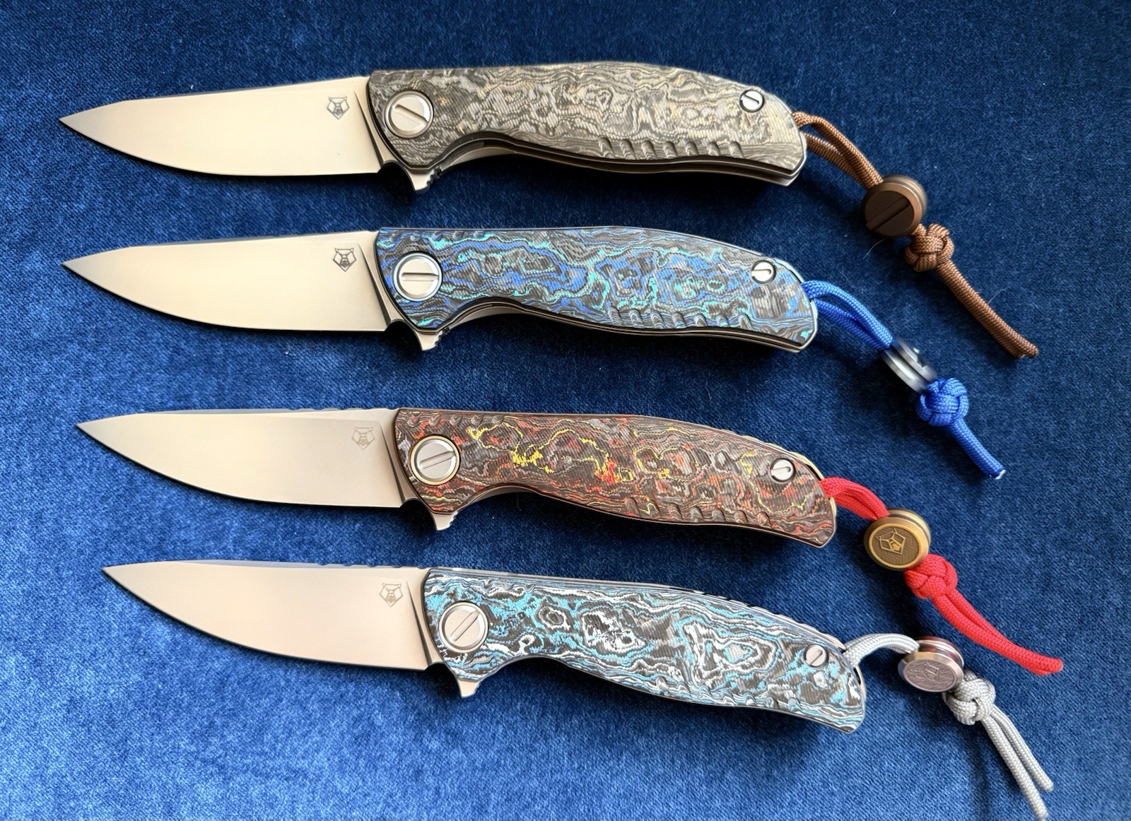 Shirogorov Elementals Collection – Complete 4-Knife Set – Mint – COAs – Aquatic