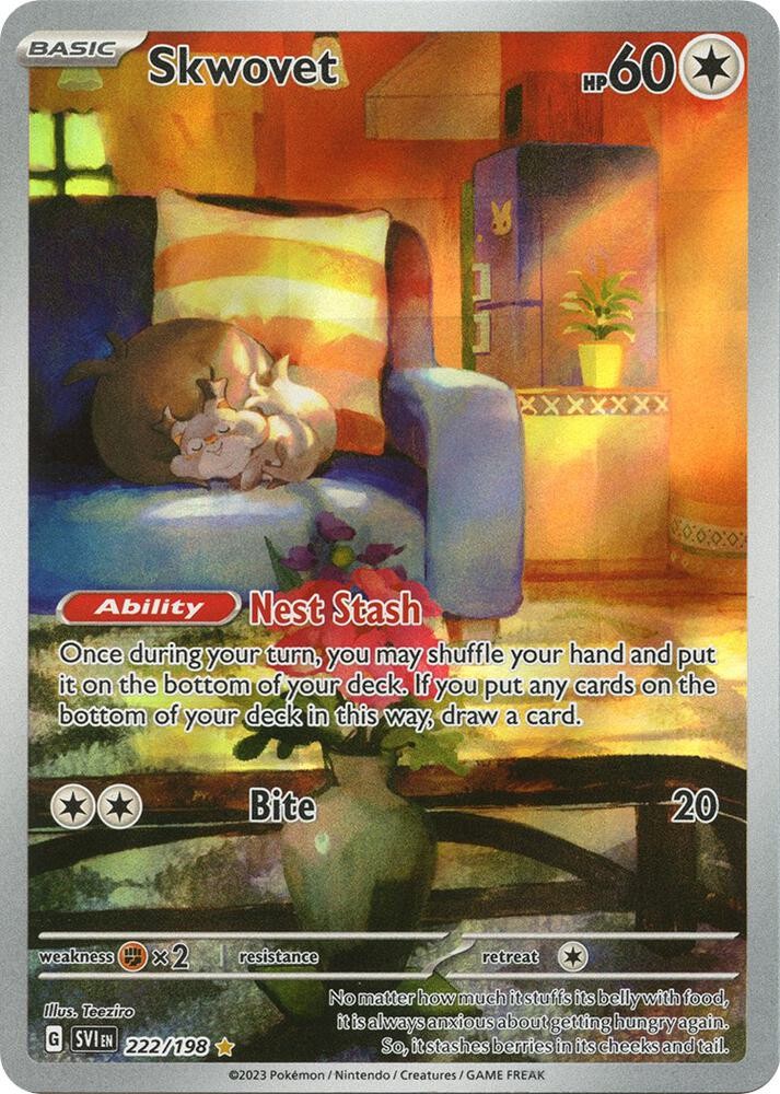 Skwovet Illustration Rare SV01: Scarlet & Violet Base Set 222/198 NM