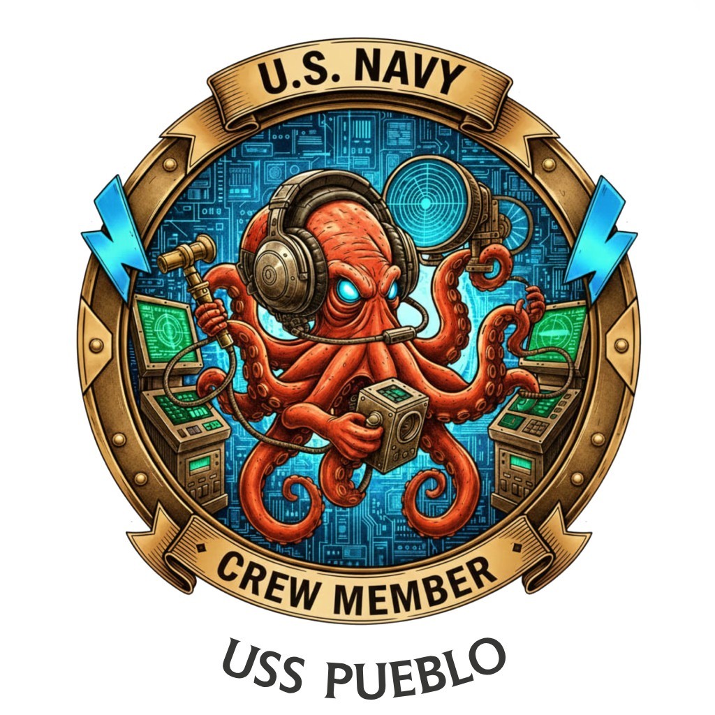 USS Pueblo Crew Member AGER Technical Research Navy Gift USN Veteran 4\