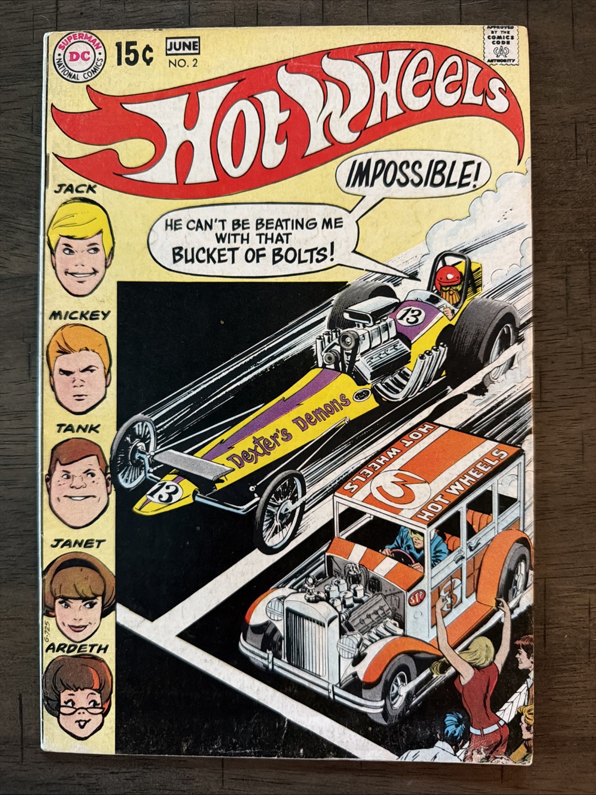 Hot Wheels #2 Dc Comics June 1972 Hot Wheels #2 Dc Comics June 1972