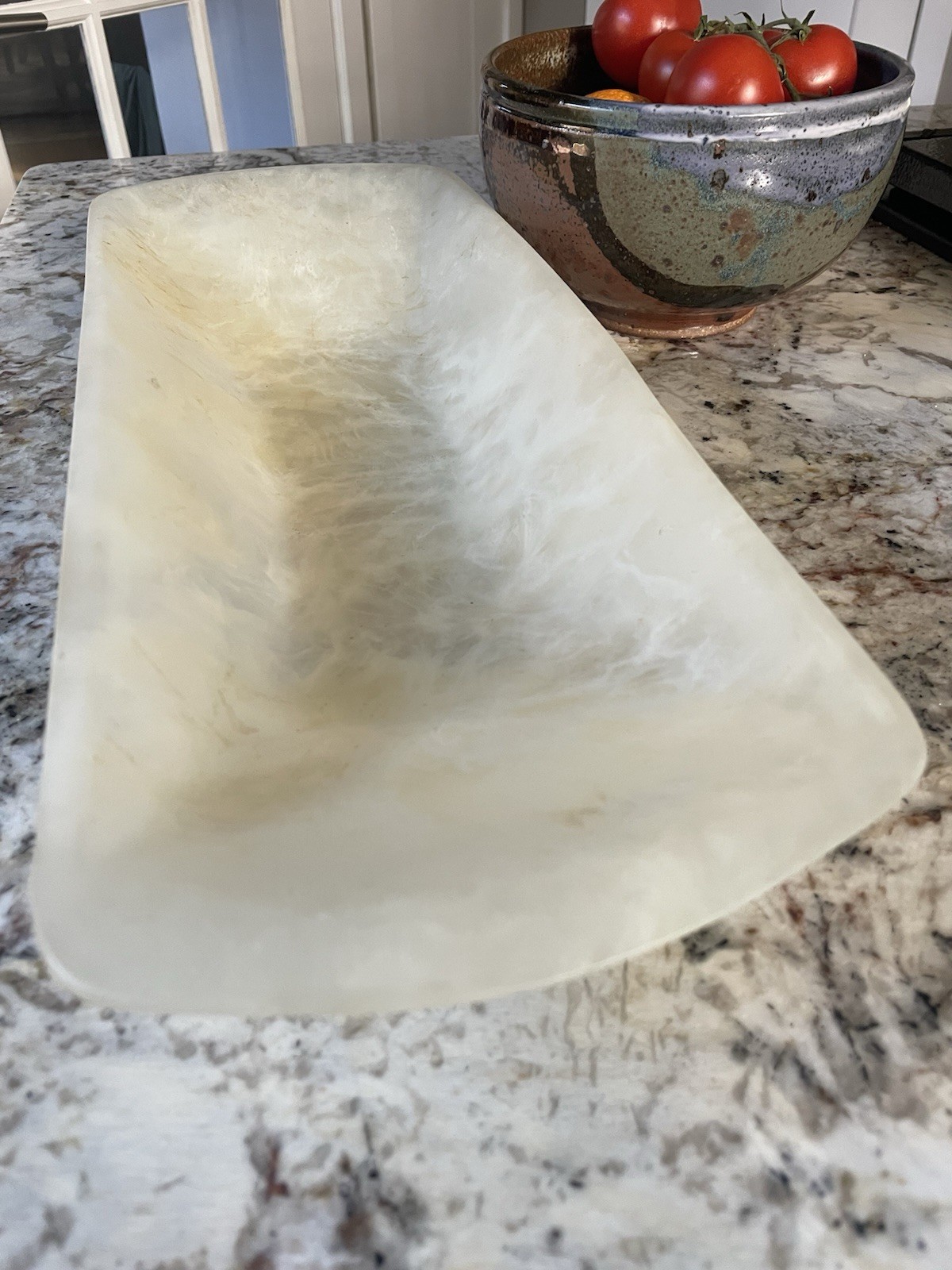Martha Sturdy Studio Canoe Tray Bowl Pour Resin Marble Stamped Canada