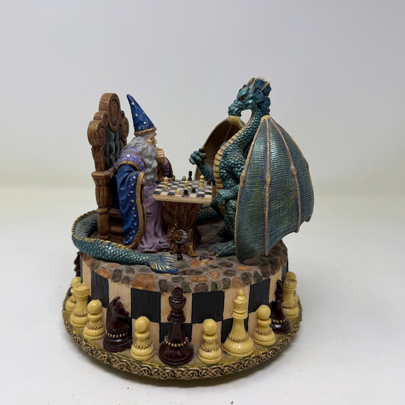 Vintage Merlin Dragon Playing Chess San Francisco Music Box Marjorie Sarnat READ Vintage Merlin Dragon Playing Chess San Francisco Music Box Marjorie Sarnat READ