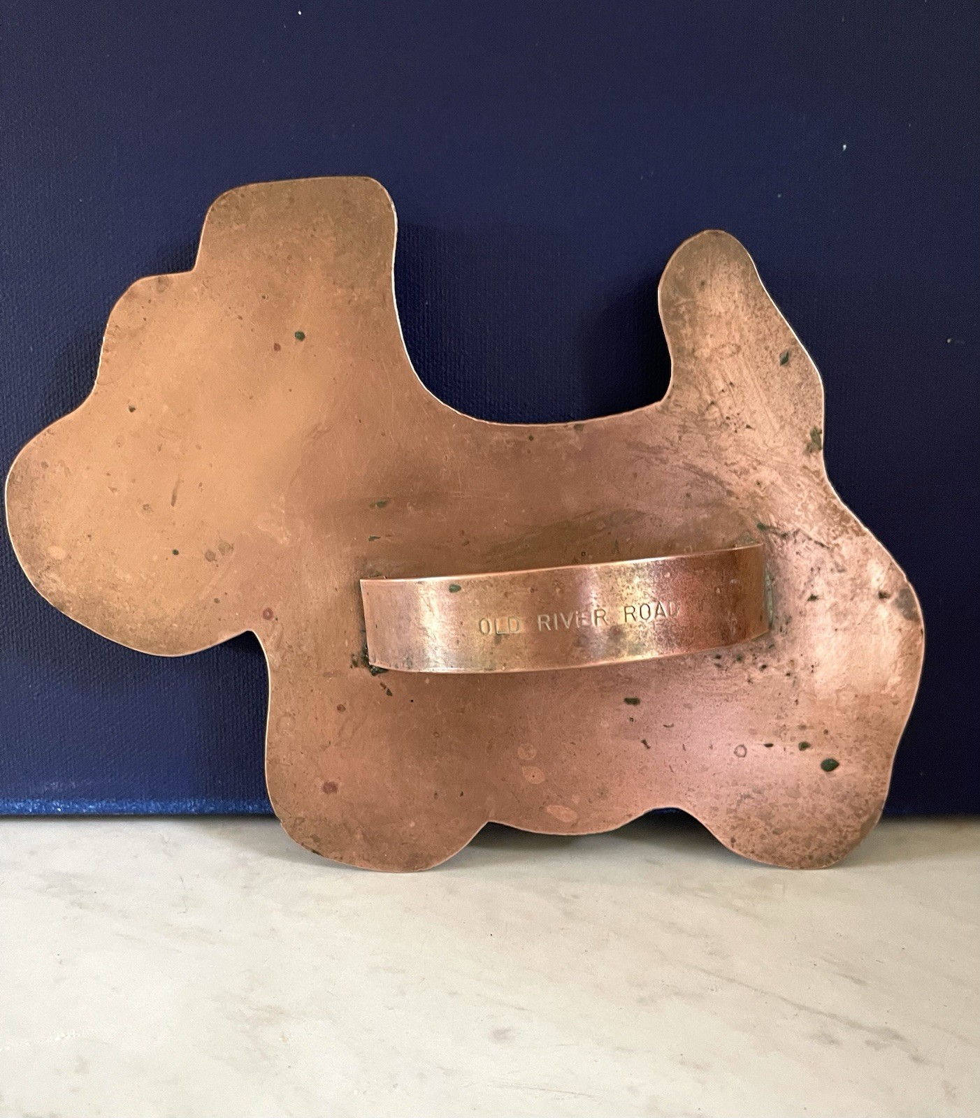 OLD RIVER ROAD Copper Cookie Cutter XL Scottie Dog Heavy Gauge Solid Style ‘90’s