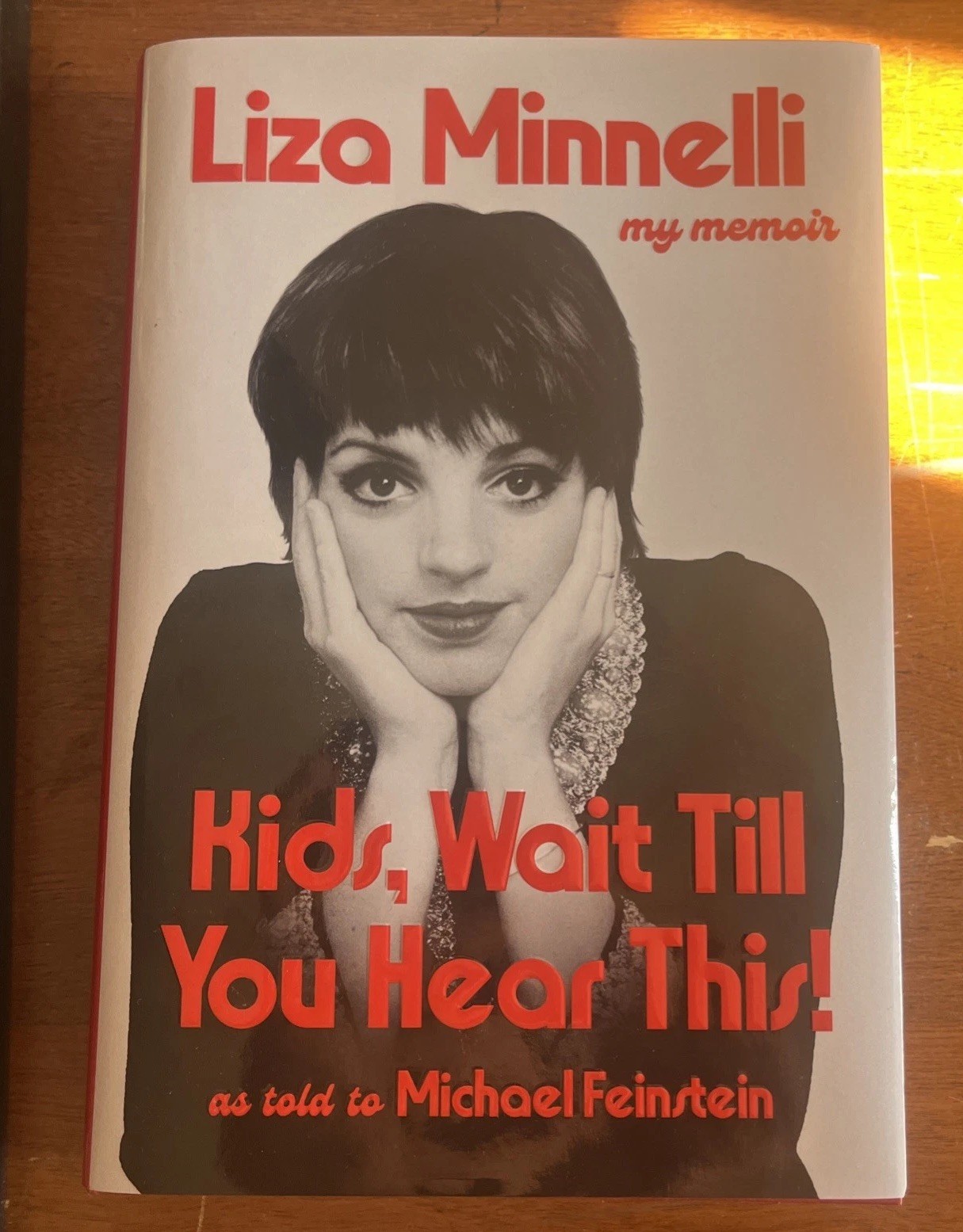 Liza Minnelli Signed Hardcover Memoir 