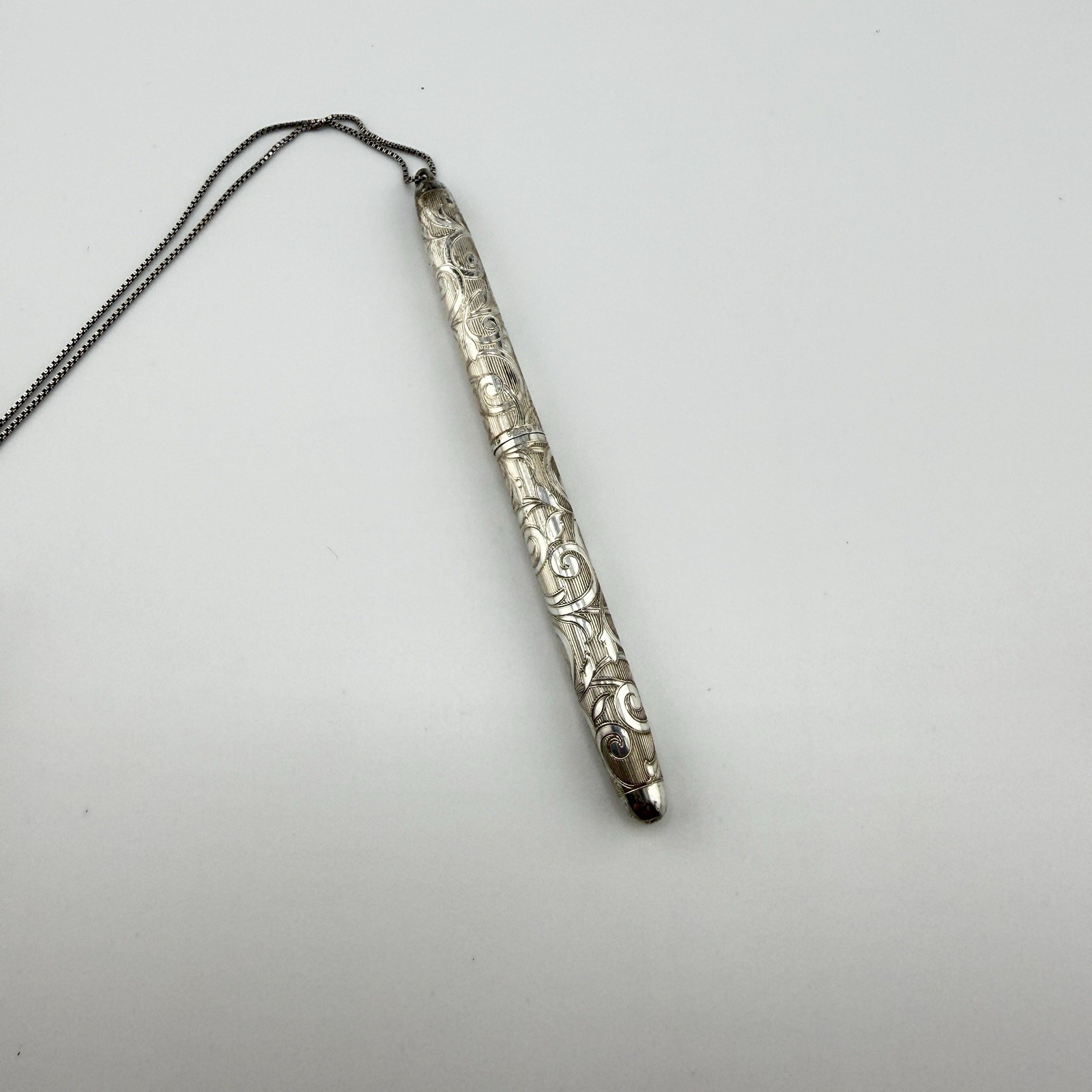 Vintage Fisher Space Pen - Solid .925 Sterling Silver Scroll Pattern Pocket