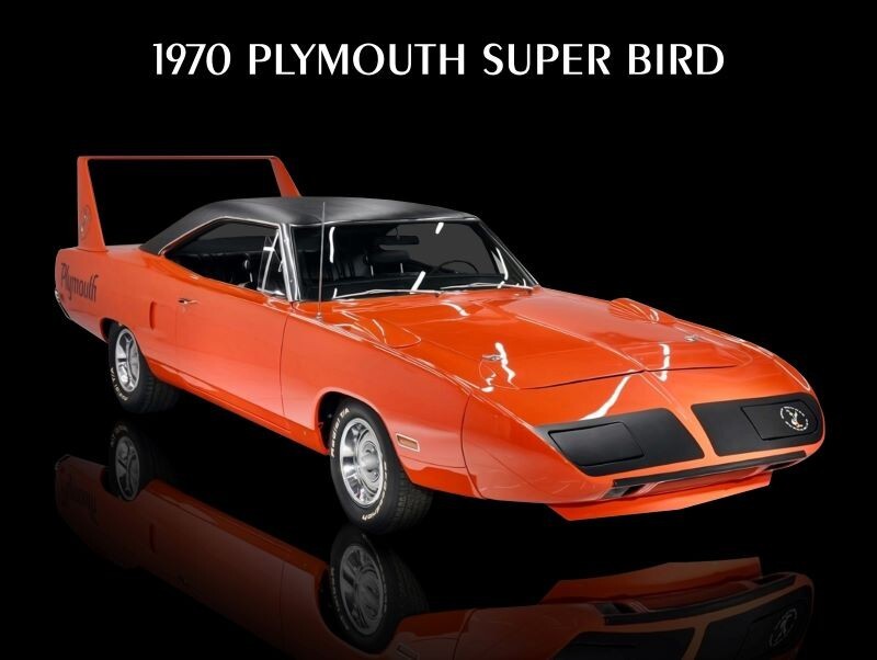 1970 Plymouth Super Bird Metal Sign: 12x16