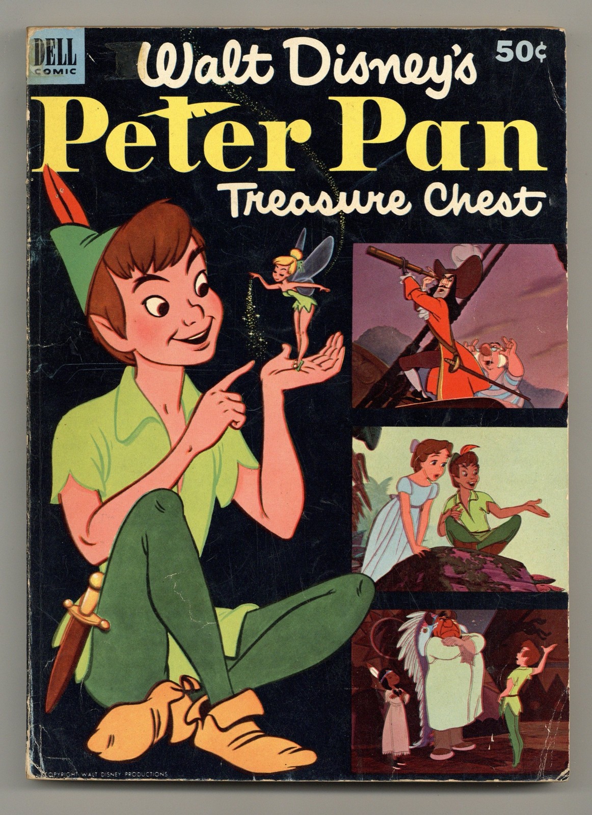 Dell Giant Peter Pan Treasure Chest #1 GD/VG 3.0 1953