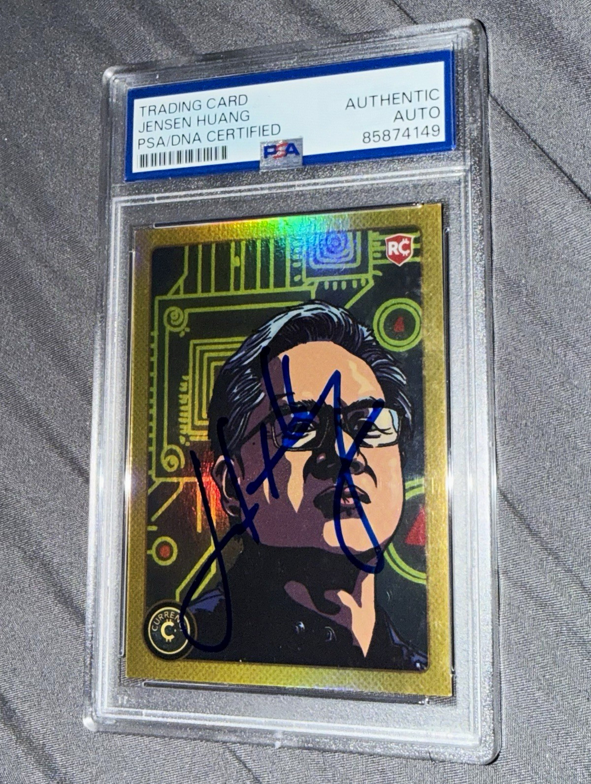 Cardsmiths Currency Jensen Huang SIGNED AUTO psa dna Nvidia CEO Founder 2025 RC 