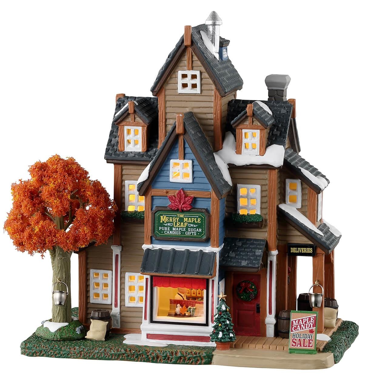 Lemax Harvest Crossing Village The Merry Maple Leaf Candy & Maple Treats 35053