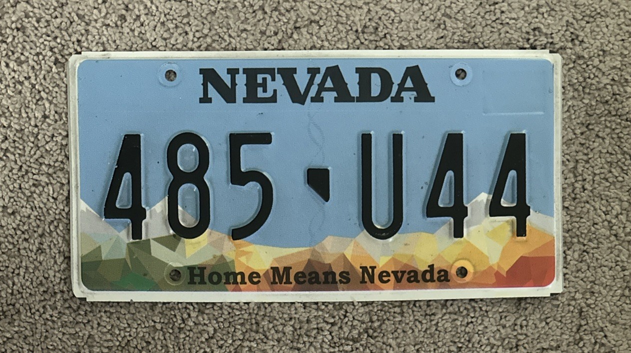 RETIRED NEVADA LICENSE PLATE \