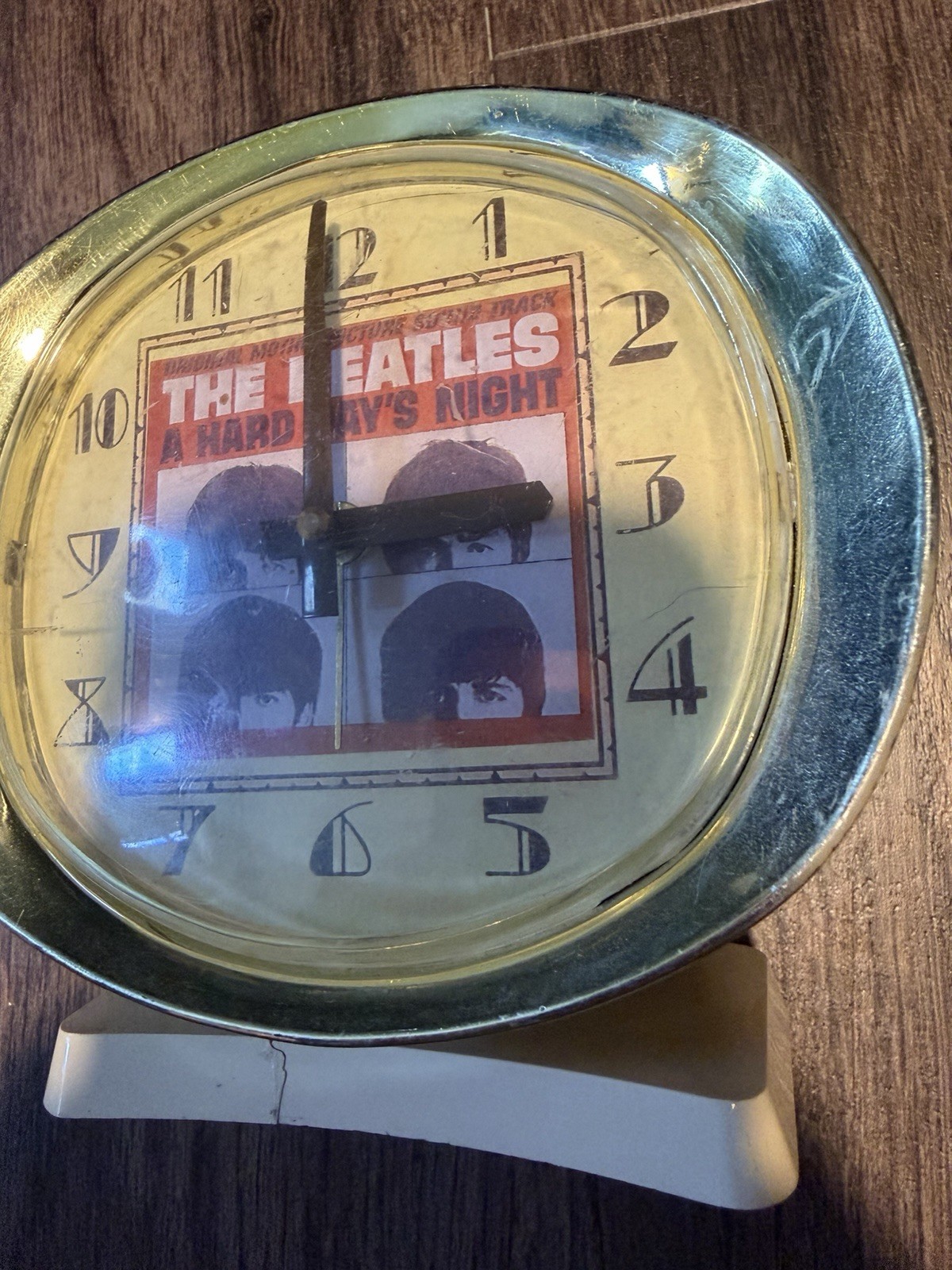 Vintage The Beatles Hard Days Night Promotional Alarm Clock Extremely Rare
