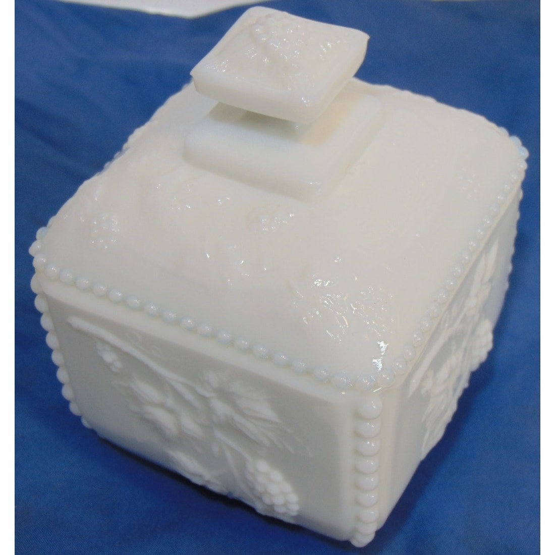 Vintage Westmoreland Milk Glass Candy Dish Bowl White Opaque Glass 5.5