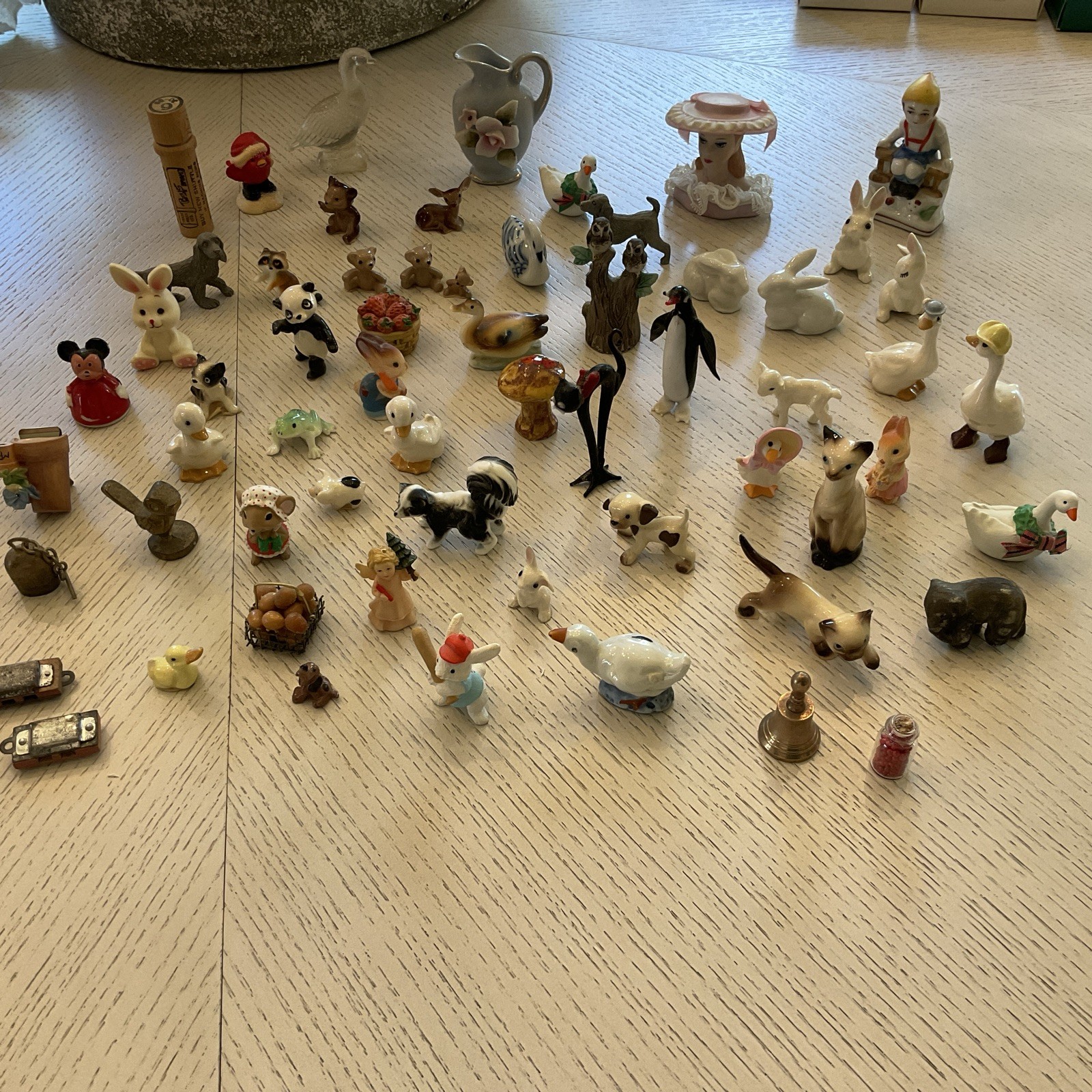 Vintage Porcelain, Glass & Resin Miniatures - Lot of 50+ Miniatures