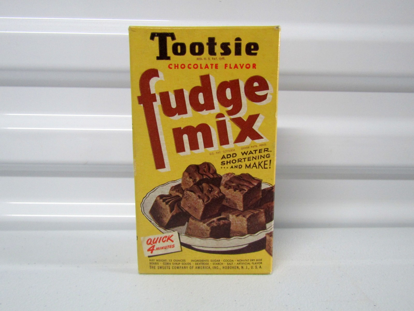 Vintage Tootsie Chocolate Flavor Fudge Mix Box (Unopened)