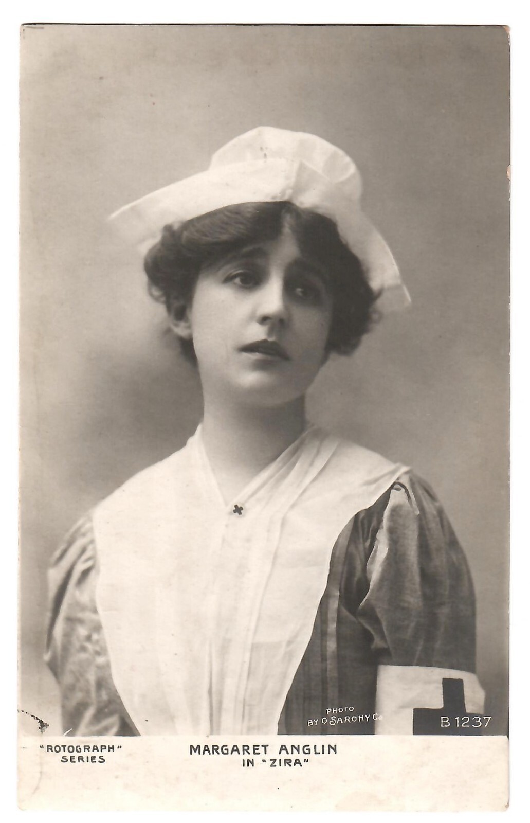 RPPC  Stage Actress Margaret Anglin Real Photo Postcard VTG Rotograph B123 1900s