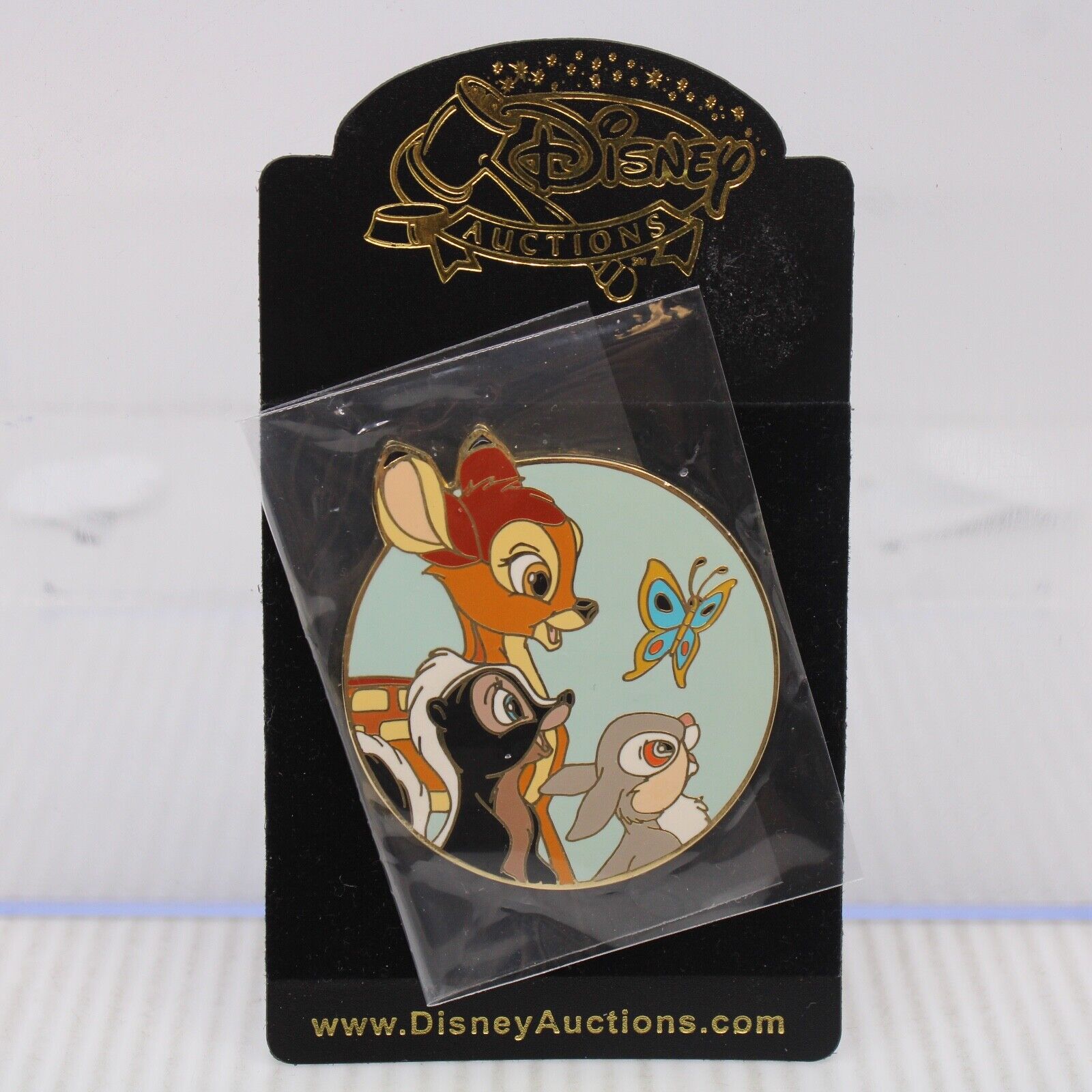B4 Disney Auctions LE 250 Pin Bambi Thumper Flower Profile