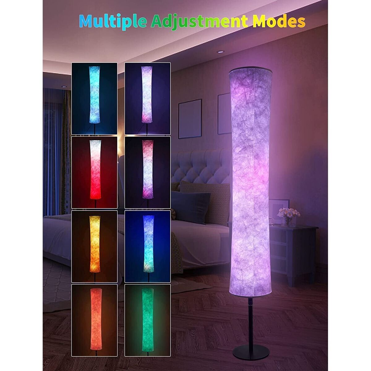 RGB Led Floor Lamps DIY Mode Color Changing Lamp with Alexa & Google APP Control